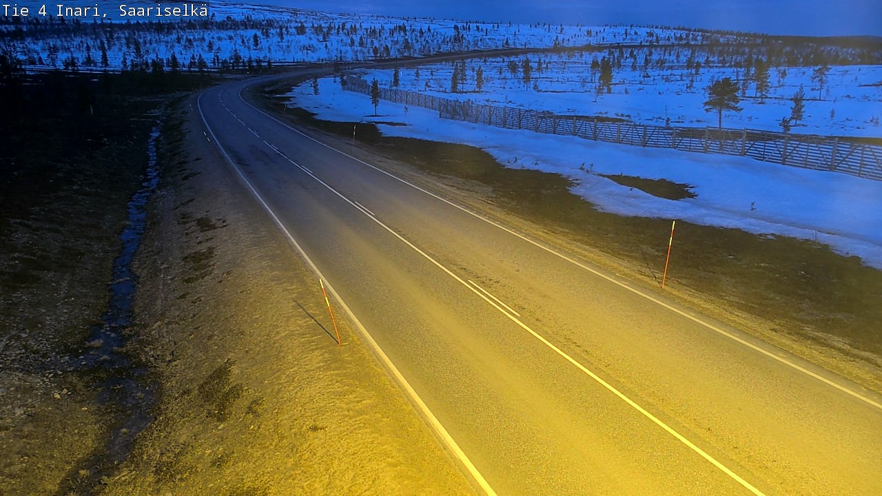 Kelikamerat Kuva Tie 4 Inari, Saariselkä, Kaunispää, Inari, Lappi
