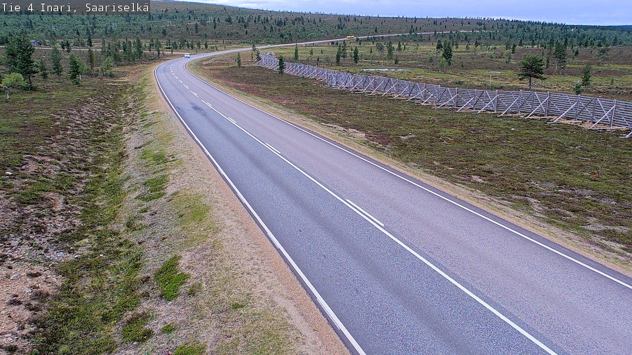 Weather Camera Image Road 4 Inari, Saariselkä, Kaunispää, Inari, Lappi