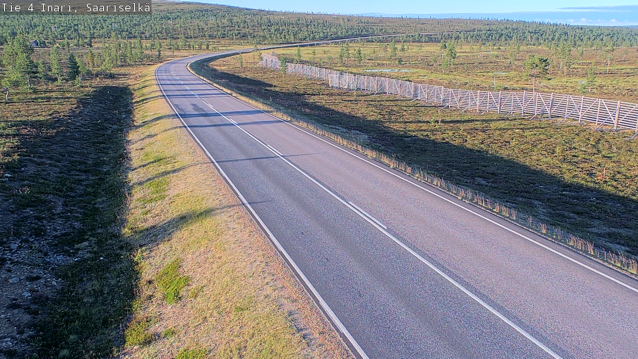 Weather Camera Image Road 4 Inari, Saariselkä, Kaunispää, Inari, Lappi