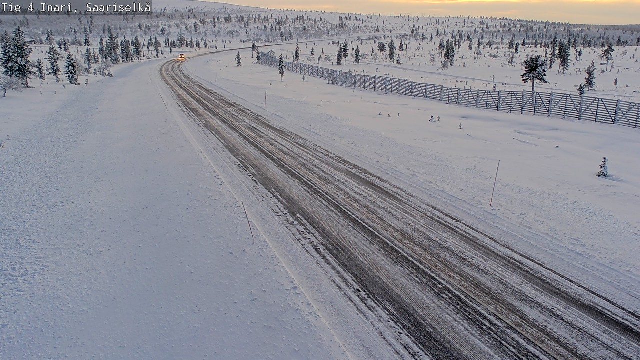 Weather Camera Image Väg 4 Enare, Saariselkä, Kaunispää, Inari, Lappi
