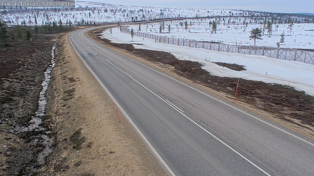 Weather Camera Image Road 4 Inari, Saariselkä, Kaunispää, Inari, Lappi
