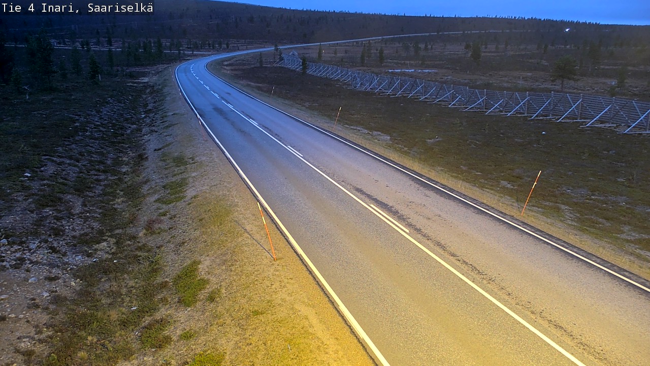 Kelikamerat Kuva Tie 4 Inari, Saariselkä, Kaunispää, Inari, Lappi