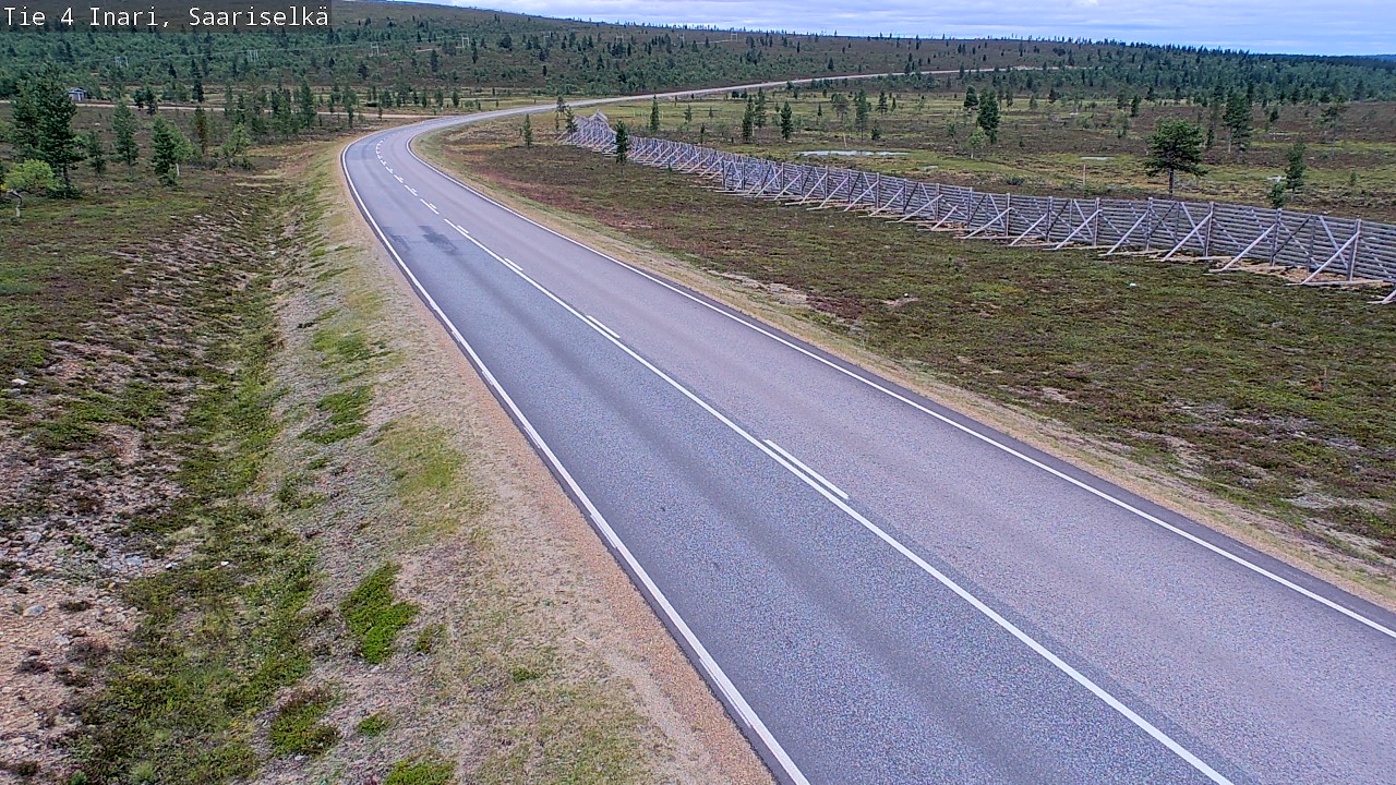 Weather Camera Image Road 4 Inari, Saariselkä, Kaunispää, Inari, Lappi