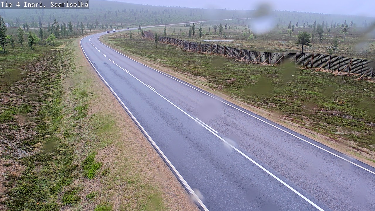 Weather Camera Image Road 4 Inari, Saariselkä, Kaunispää, Inari, Lappi