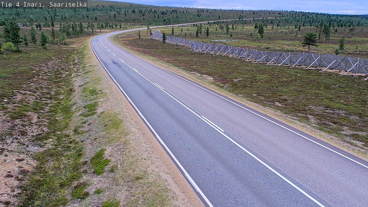 Weather Camera Image Road 4 Inari, Saariselkä, Kaunispää, Inari, Lappi