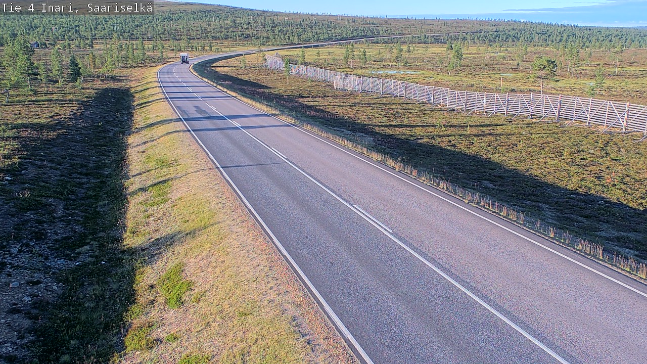 Weather Camera Image Road 4 Inari, Saariselkä, Kaunispää, Inari, Lappi