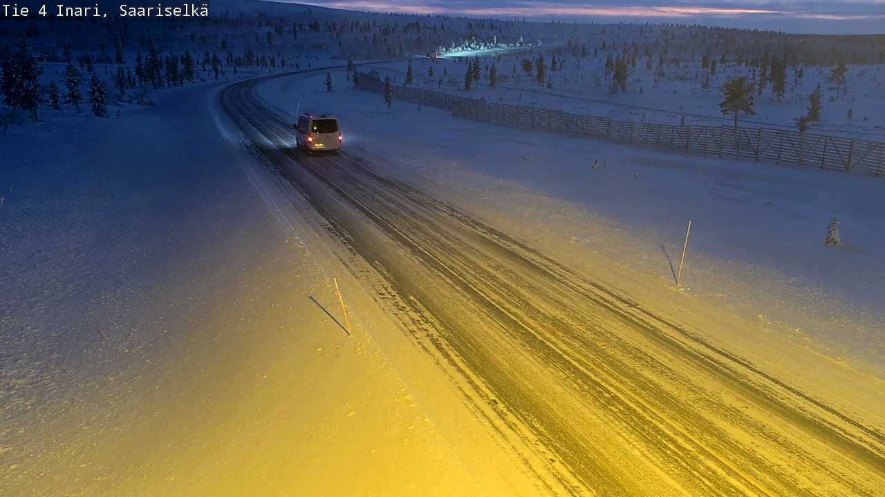 Weather Camera Image Road 4 Inari, Saariselkä, Kaunispää, Inari, Lappi