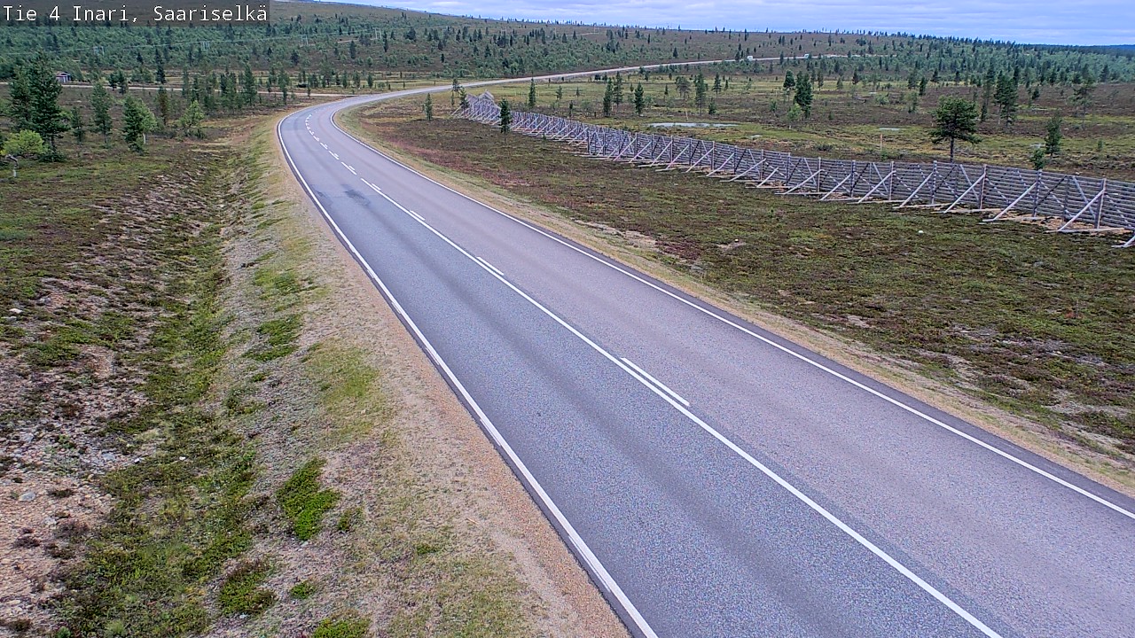 Weather Camera Image Road 4 Inari, Saariselkä, Kaunispää, Inari, Lappi