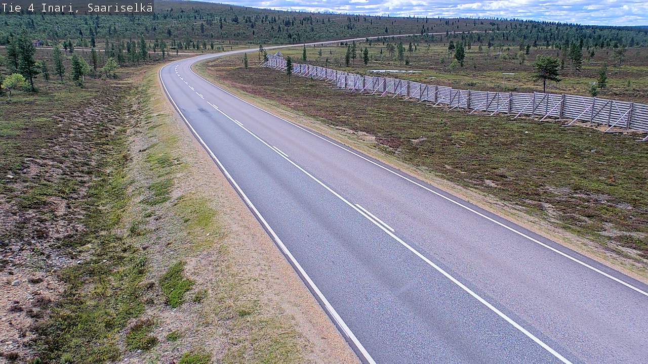 Weather Camera Image Väg 4 Enare, Saariselkä, Kaunispää, Inari, Lappi