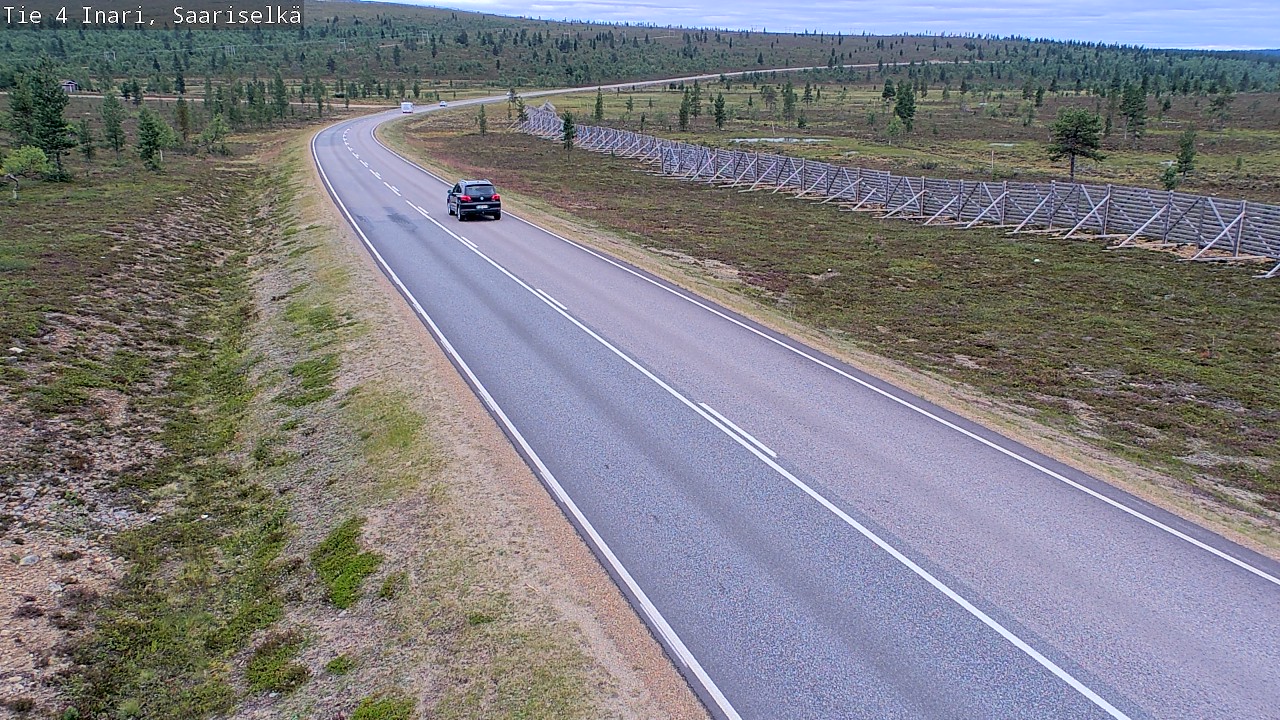 Weather Camera Image Road 4 Inari, Saariselkä, Kaunispää, Inari, Lappi