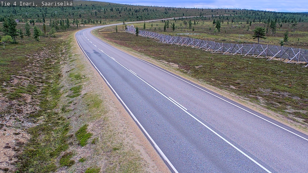 Weather Camera Image Road 4 Inari, Saariselkä, Kaunispää, Inari, Lappi