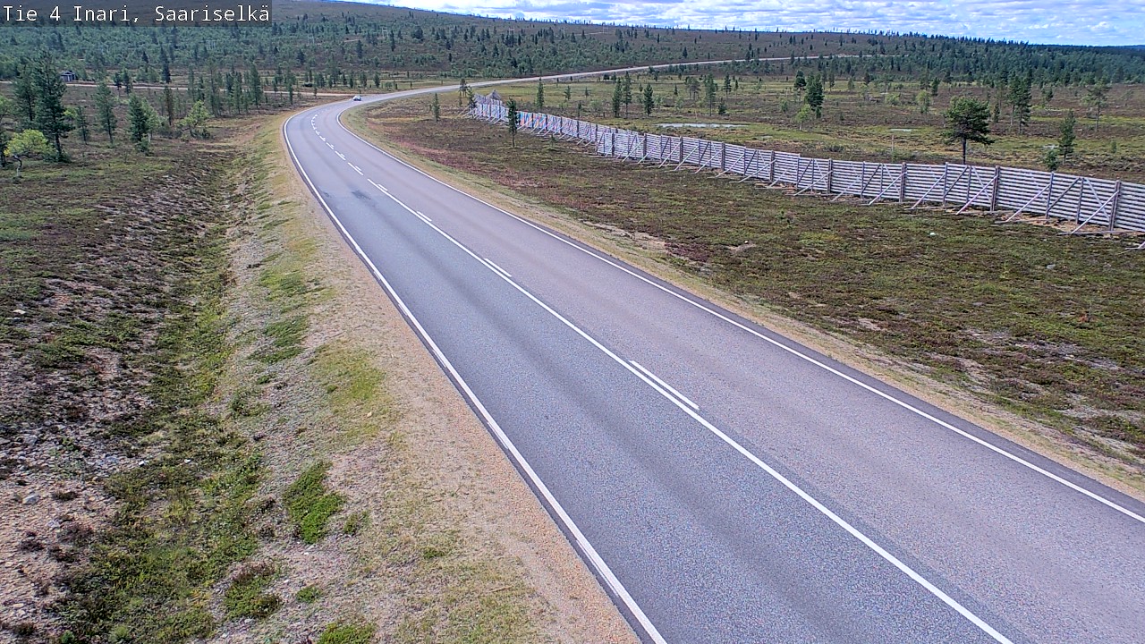 Weather Camera Image Väg 4 Enare, Saariselkä, Kaunispää, Inari, Lappi