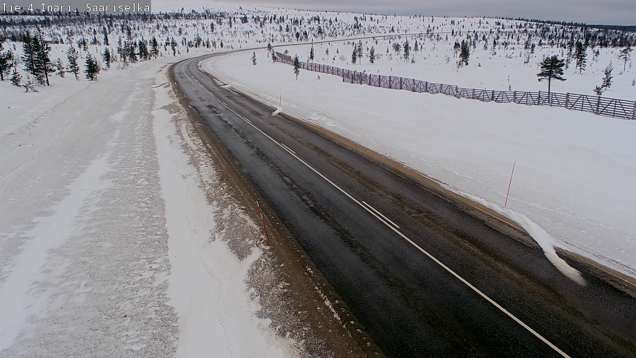 Weather Camera Image Road 4 Inari, Saariselkä, Kaunispää, Inari, Lappi
