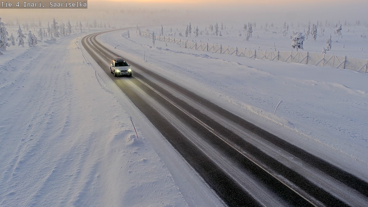 Kelikamerat Kuva Tie 4 Inari, Saariselkä, Kaunispää, Inari, Lappi