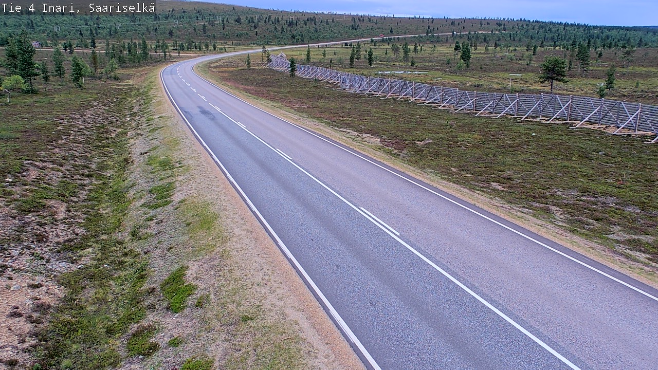 Weather Camera Image Road 4 Inari, Saariselkä, Kaunispää, Inari, Lappi