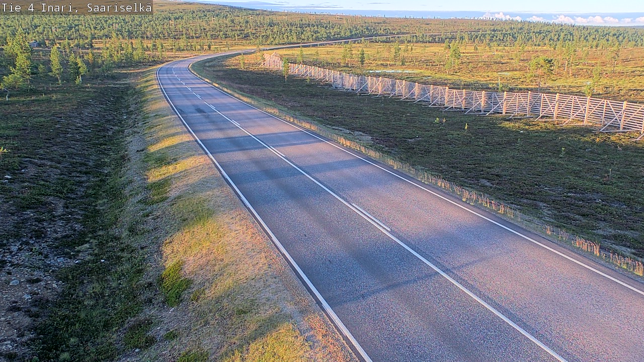 Weather Camera Image Road 4 Inari, Saariselkä, Kaunispää, Inari, Lappi