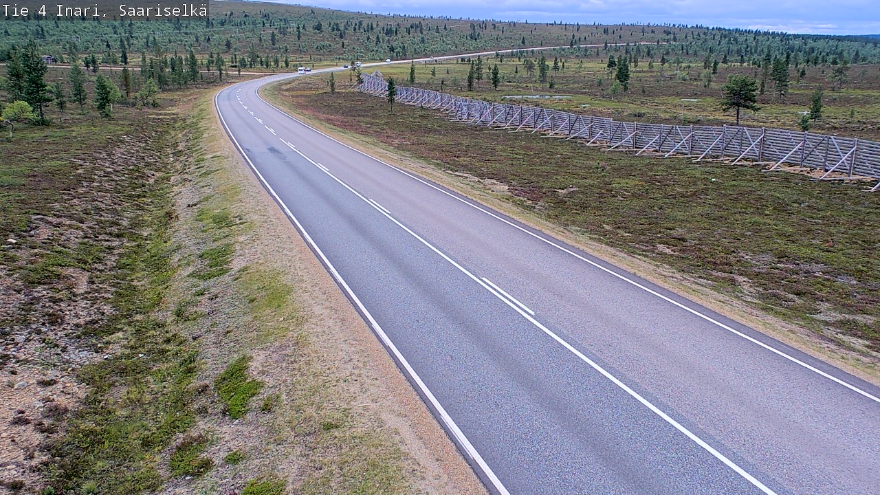 Weather Camera Image Road 4 Inari, Saariselkä, Kaunispää, Inari, Lappi