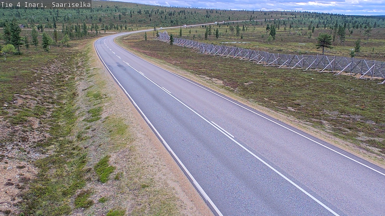 Weather Camera Image Road 4 Inari, Saariselkä, Kaunispää, Inari, Lappi
