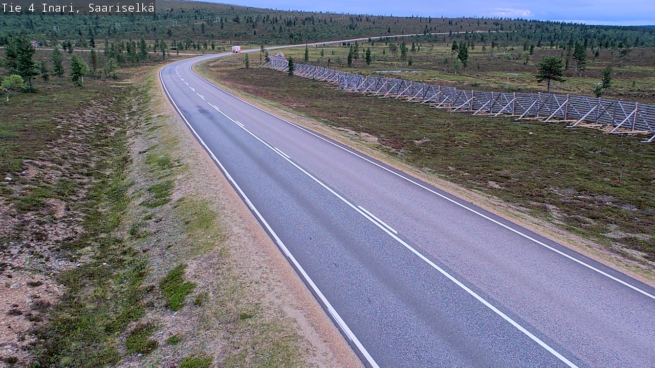 Weather Camera Image Road 4 Inari, Saariselkä, Kaunispää, Inari, Lappi