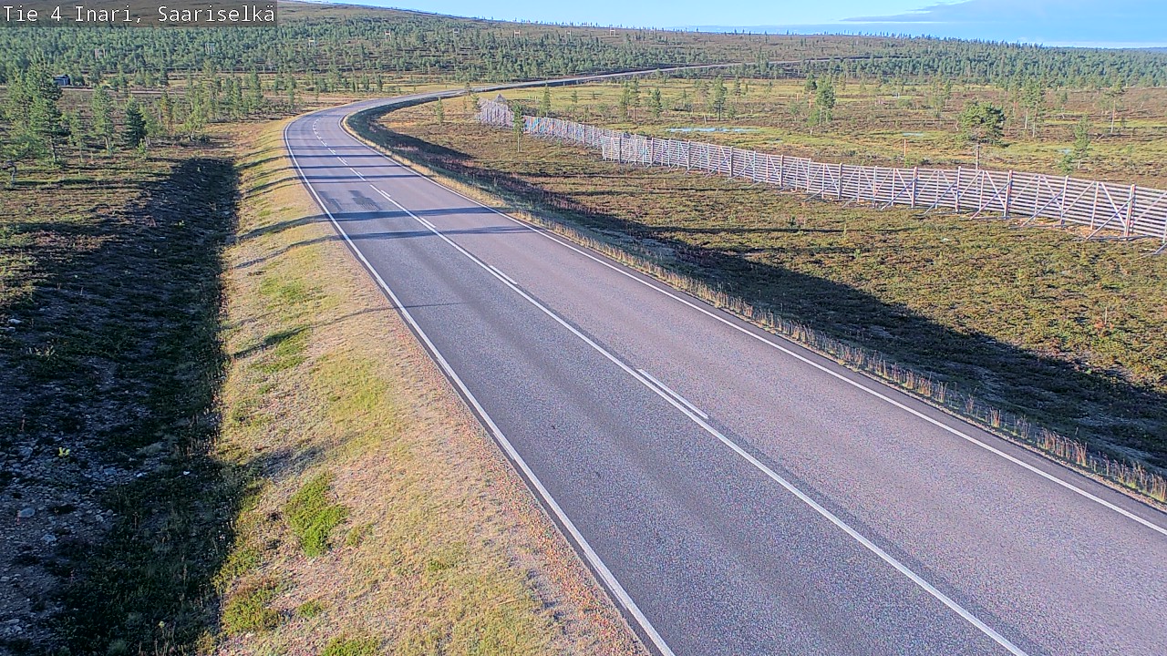 Weather Camera Image Road 4 Inari, Saariselkä, Kaunispää, Inari, Lappi