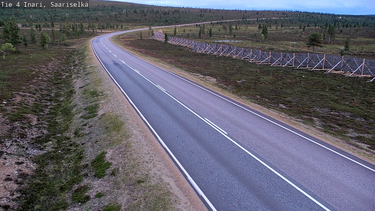 Weather Camera Image Road 4 Inari, Saariselkä, Kaunispää, Inari, Lappi