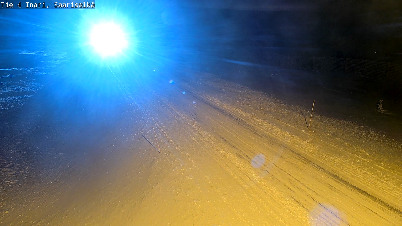 Weather Camera Image Väg 4 Enare, Saariselkä, Kaunispää, Inari, Lappi