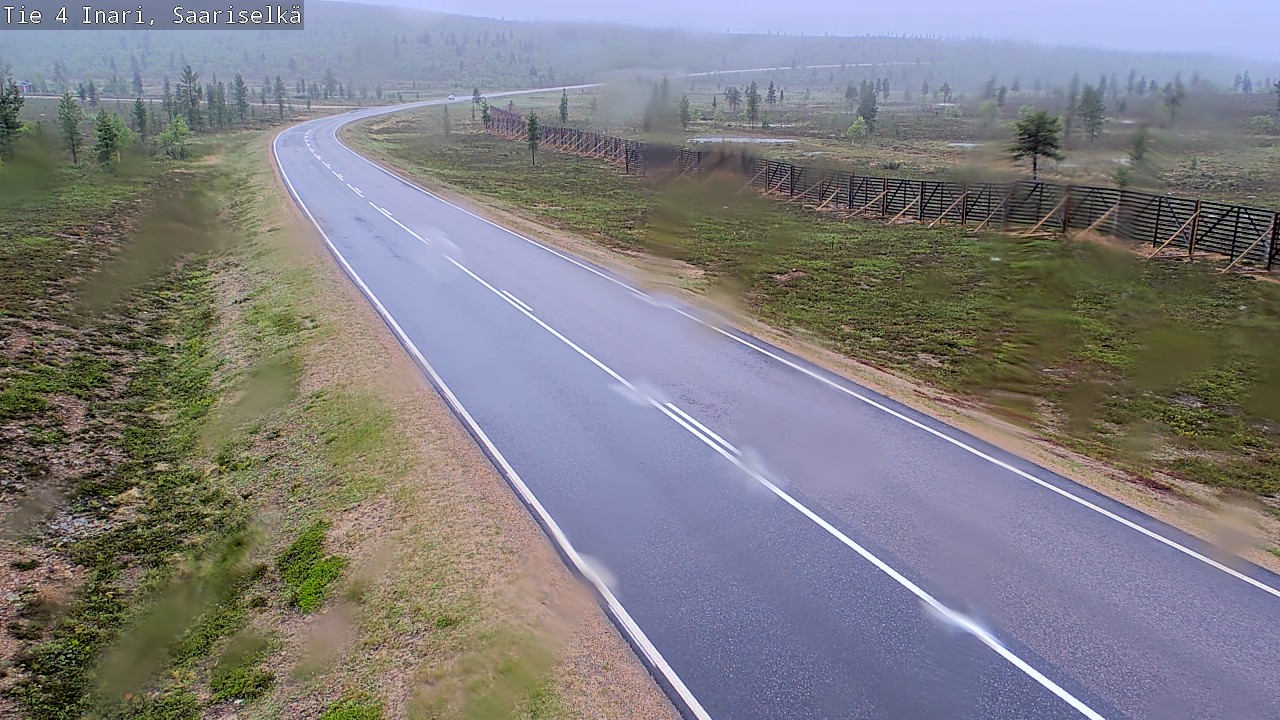 Weather Camera Image Road 4 Inari, Saariselkä, Kaunispää, Inari, Lappi