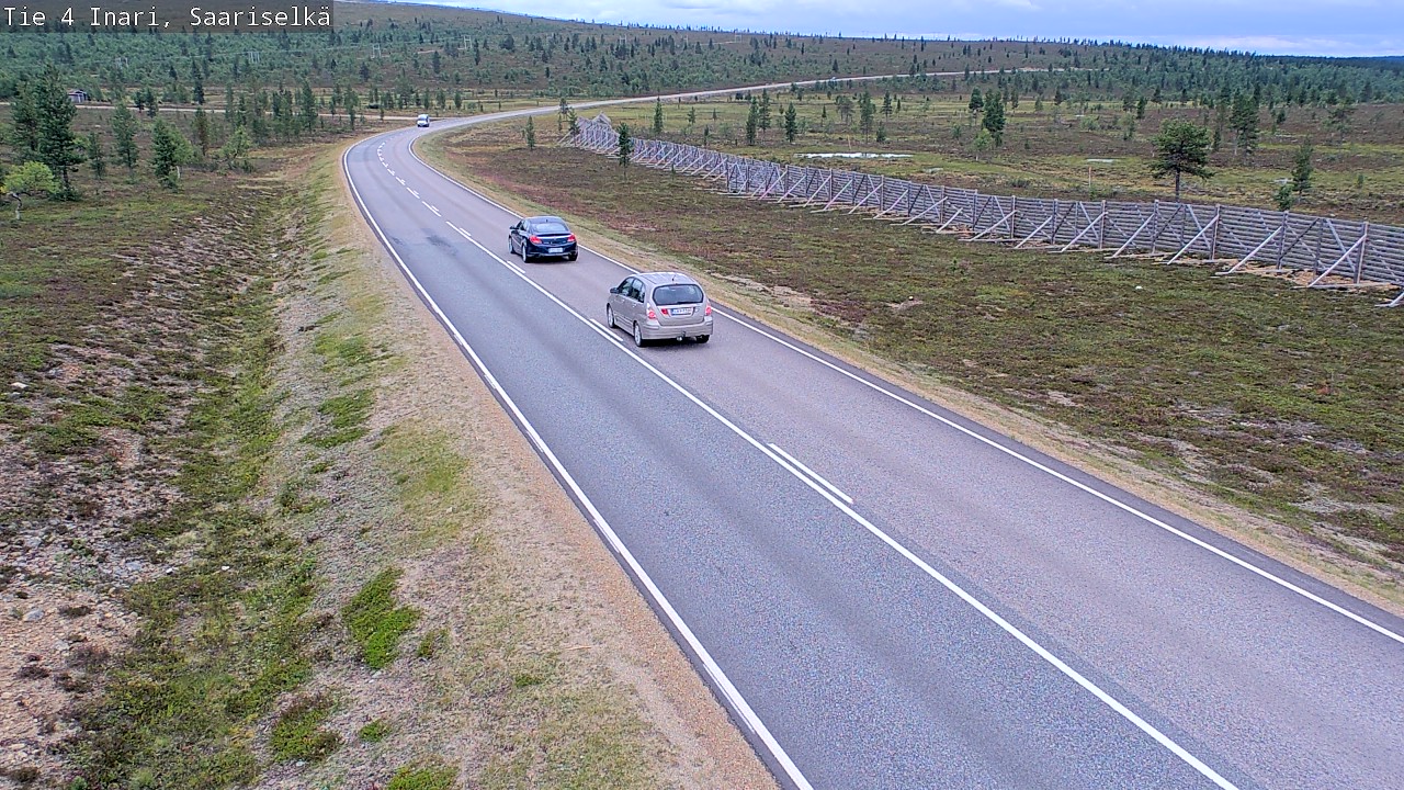 Weather Camera Image Road 4 Inari, Saariselkä, Kaunispää, Inari, Lappi