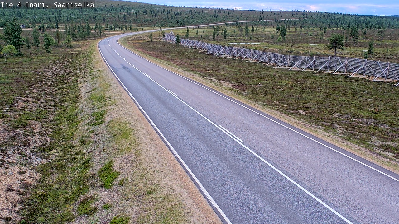 Weather Camera Image Road 4 Inari, Saariselkä, Kaunispää, Inari, Lappi