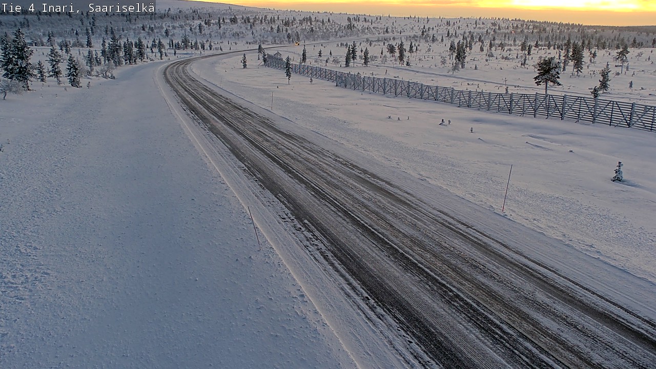 Weather Camera Image Väg 4 Enare, Saariselkä, Kaunispää, Inari, Lappi