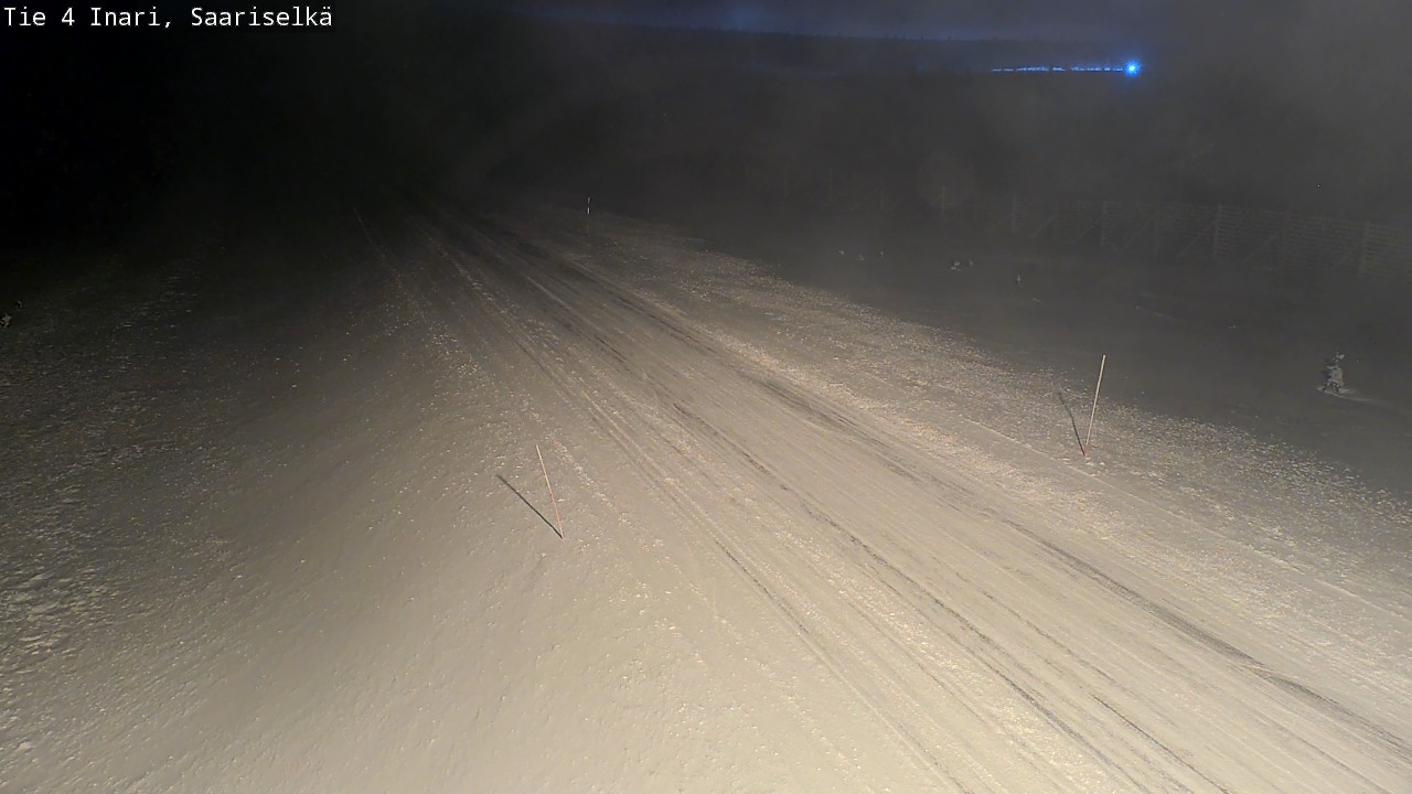 Weather Camera Image Väg 4 Enare, Saariselkä, Kaunispää, Inari, Lappi