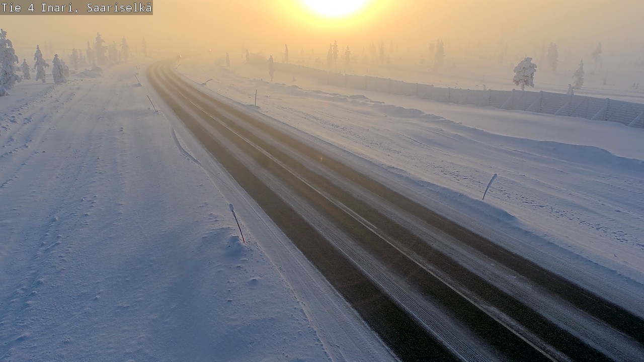 Kelikamerat Kuva Tie 4 Inari, Saariselkä, Kaunispää, Inari, Lappi