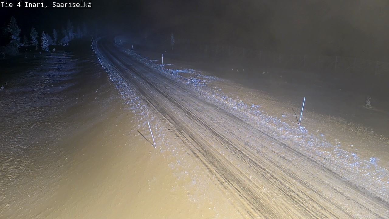 Weather Camera Image Väg 4 Enare, Saariselkä, Kaunispää, Inari, Lappi