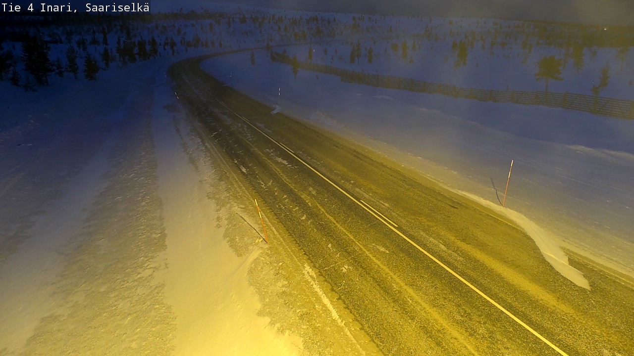 Kelikamerat Kuva Tie 4 Inari, Saariselkä, Kaunispää, Inari, Lappi