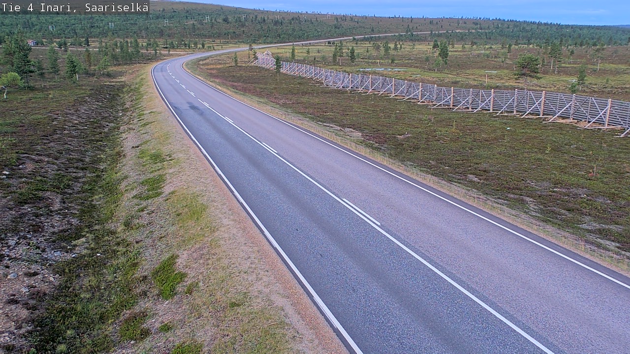 Weather Camera Image Road 4 Inari, Saariselkä, Kaunispää, Inari, Lappi