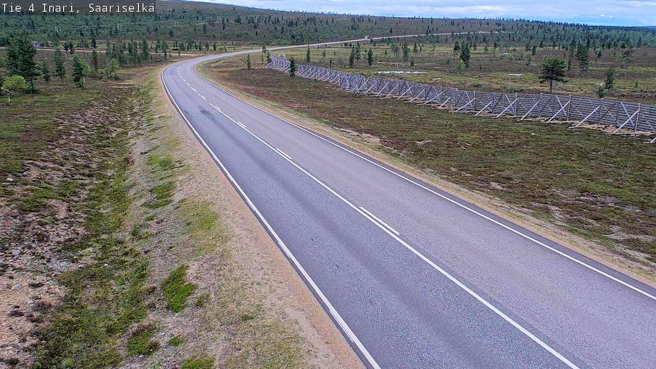 Weather Camera Image Road 4 Inari, Saariselkä, Kaunispää, Inari, Lappi