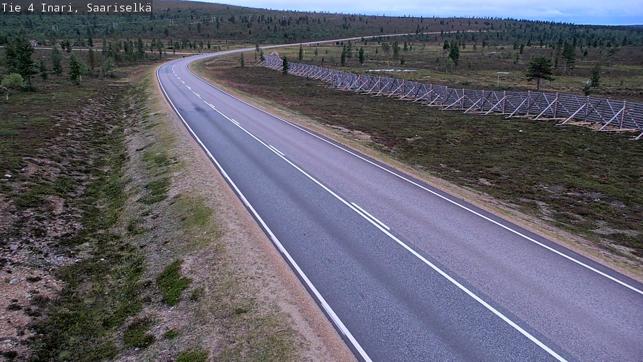 Weather Camera Image Road 4 Inari, Saariselkä, Kaunispää, Inari, Lappi