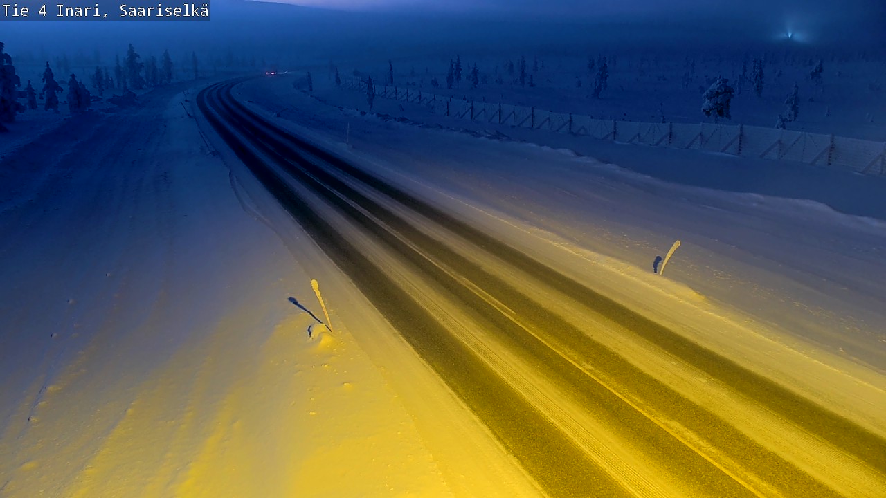 Kelikamerat Kuva Tie 4 Inari, Saariselkä, Kaunispää, Inari, Lappi