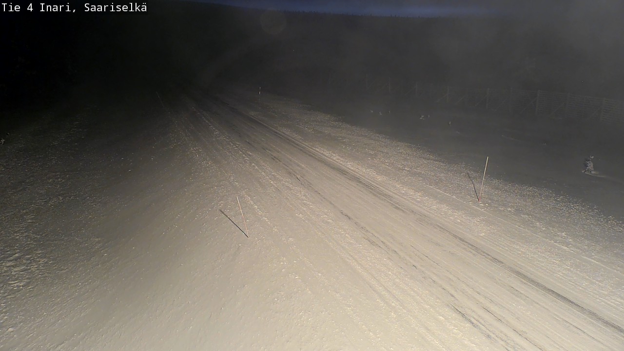 Weather Camera Image Väg 4 Enare, Saariselkä, Kaunispää, Inari, Lappi