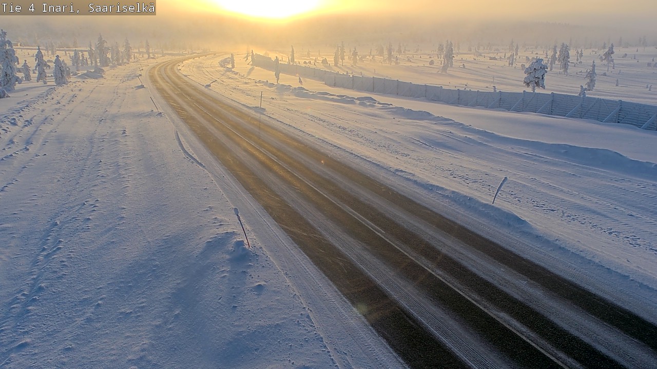 Kelikamerat Kuva Tie 4 Inari, Saariselkä, Kaunispää, Inari, Lappi