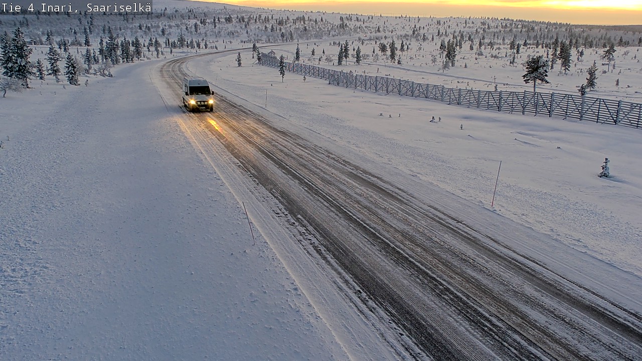 Weather Camera Image Väg 4 Enare, Saariselkä, Kaunispää, Inari, Lappi