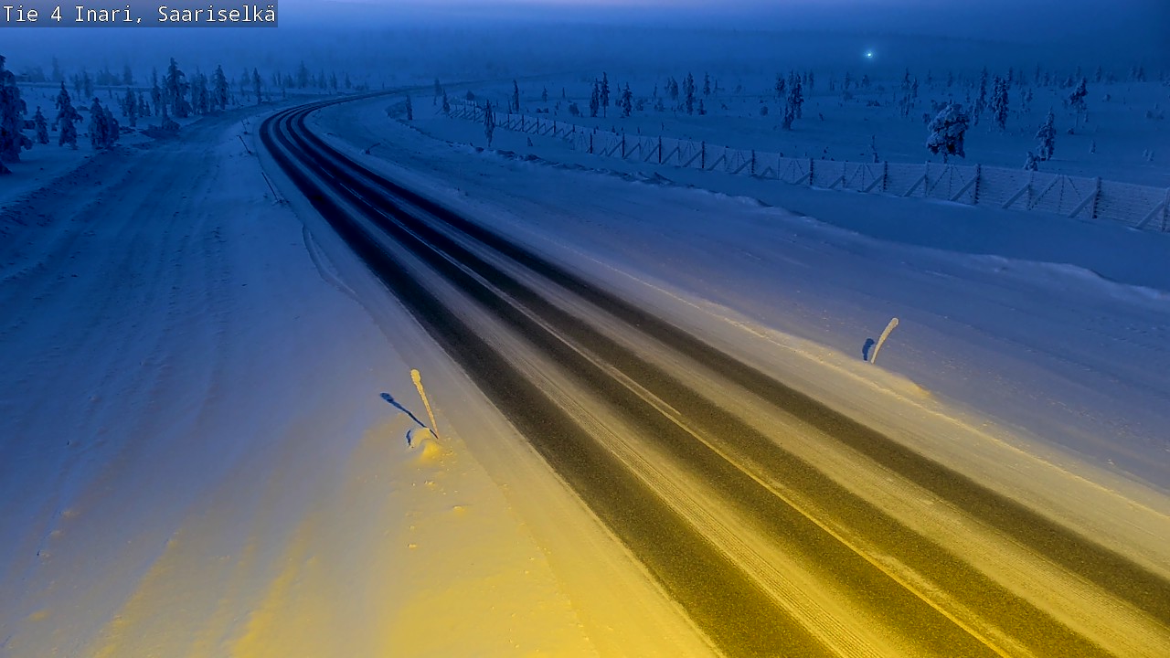 Kelikamerat Kuva Tie 4 Inari, Saariselkä, Kaunispää, Inari, Lappi