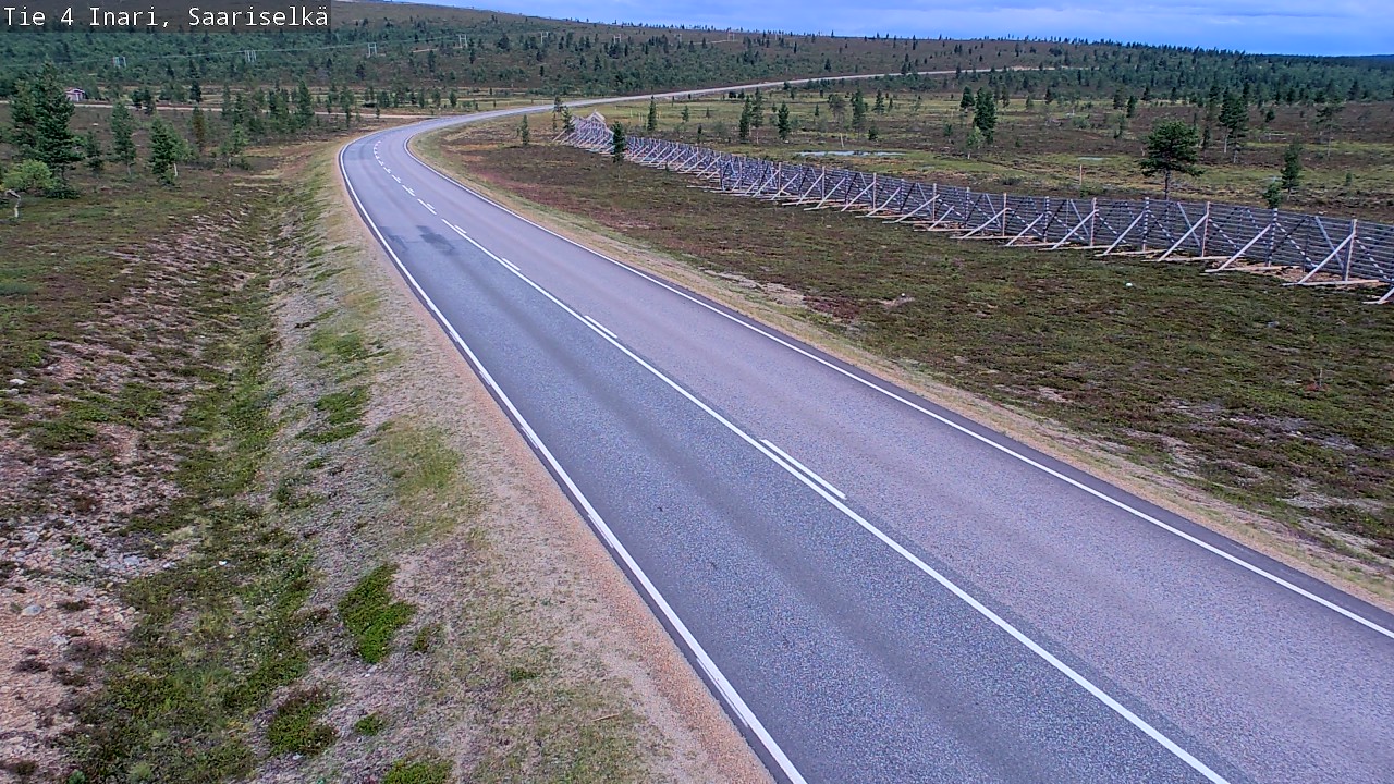 Weather Camera Image Road 4 Inari, Saariselkä, Kaunispää, Inari, Lappi