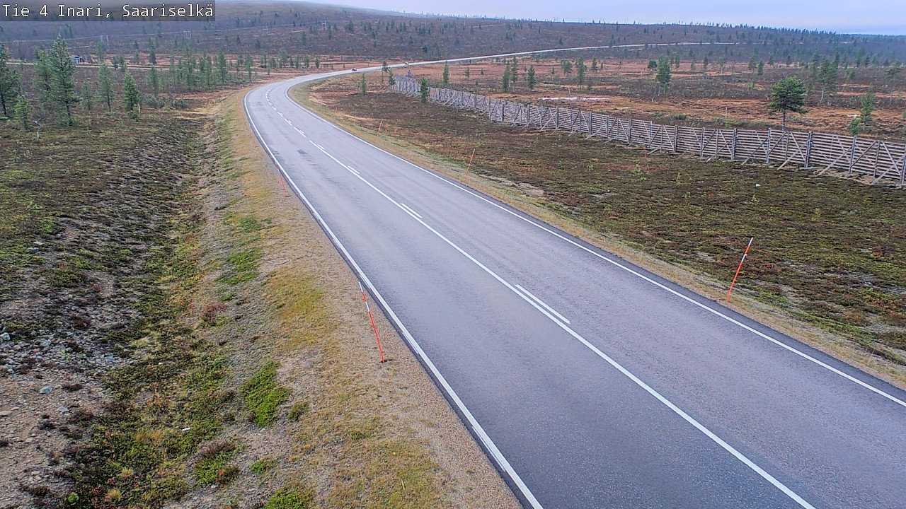 Weather Camera Image Road 4 Inari, Saariselkä, Kaunispää, Inari, Lappi