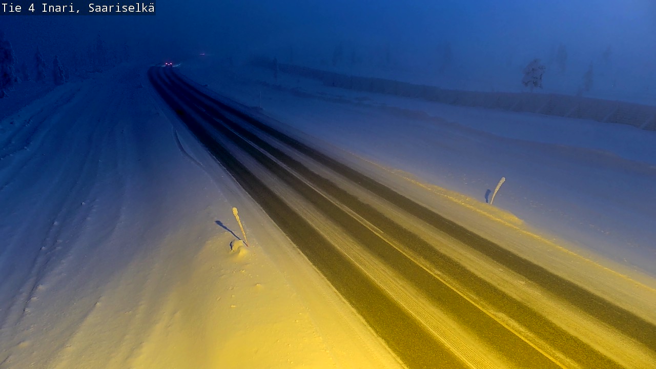 Kelikamerat Kuva Tie 4 Inari, Saariselkä, Kaunispää, Inari, Lappi