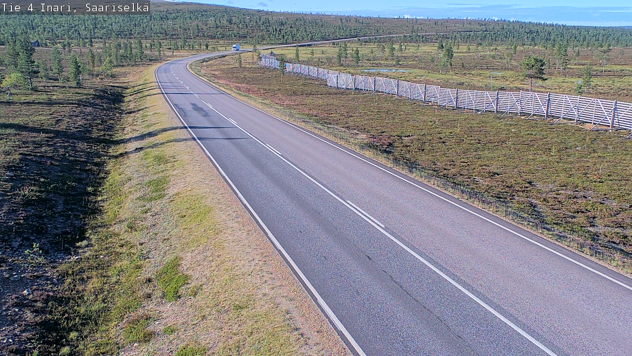 Weather Camera Image Road 4 Inari, Saariselkä, Kaunispää, Inari, Lappi