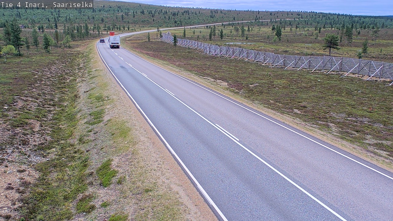 Weather Camera Image Road 4 Inari, Saariselkä, Kaunispää, Inari, Lappi
