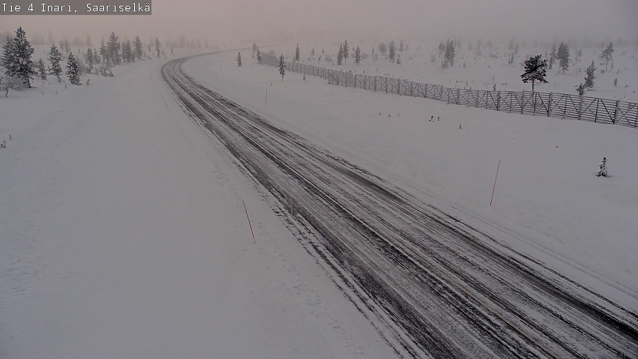 Weather Camera Image Väg 4 Enare, Saariselkä, Kaunispää, Inari, Lappi