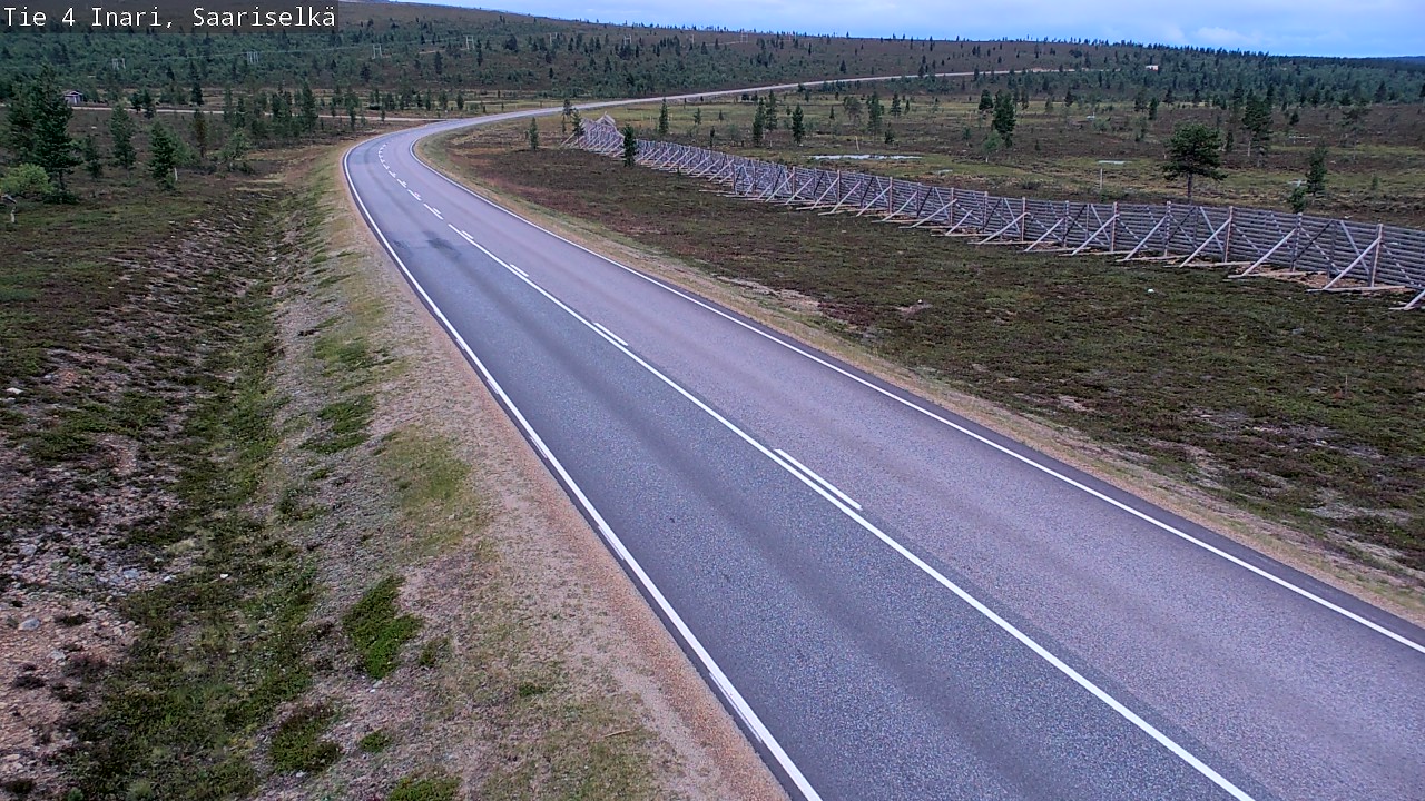 Weather Camera Image Road 4 Inari, Saariselkä, Kaunispää, Inari, Lappi