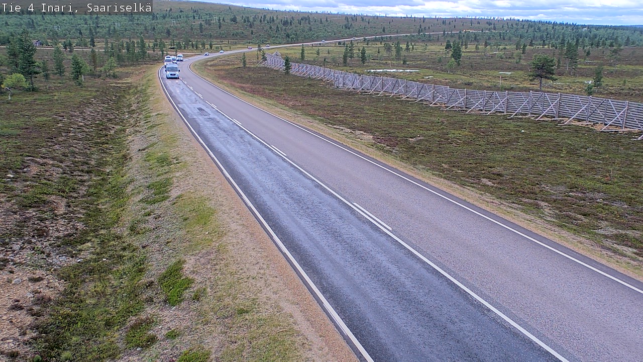 Weather Camera Image Road 4 Inari, Saariselkä, Kaunispää, Inari, Lappi
